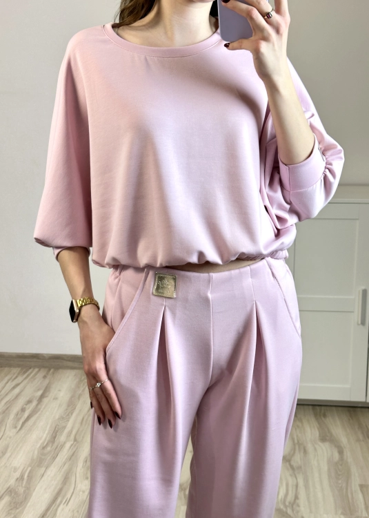 komplet 2 częściowy damski bluza i spodnie dres damski miękki materiał codzienny styl