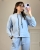 wygodny dres damski bluza kaptur spodnie z gumką komplet damski sportowy casual look butik