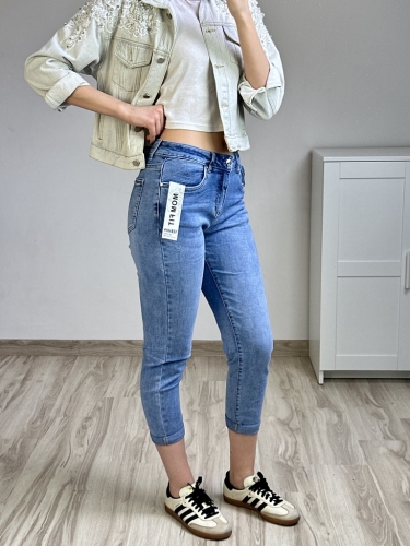 eansy mom fit damskie elastyczny jeans wysoki stan podkreślające talię modne spodnie jeansowe kobiece dopasowanie komfort noszenia