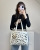 torebka shopper biała ażurowa 2w1 biała torebka 2w1 shopper z wyjmowaną torbą torebka shopper biała z czerwoną podszewką