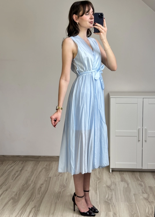 sukienka midi elegancka na przyjęcie sukienka midi z wiązaniem kobieca sukienka midi elegancka na lato
