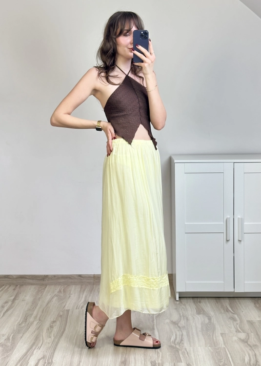 spódnica maxi styl letni elegancki spódnica maxi na wakacje z cekinami spódnica maxi modna lekka