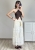 spódnica maxi kobieca koronka spódnica maxi na lato przewiewna spódnica maxi styl boho z koronką