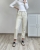 spodnie mom fit kremowe spodnie mom jeans kremowe spodnie mom fit wysoki stan