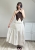 spódnica damska na lato długa lekka przewiewna stylizacja spódnica maxi elegancka casual damska bawełniana stylizacja