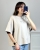t-shirt basic z nadrukiem psa wygodny fason bawełniana koszulka z minimalistycznym nadrukiem jamnika