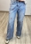 jasne spodnie jeansowe damskie z haftem w wisienki wygodny krój szerokie nogawki jeansy damskie casual jasne z ozdobnym haftem wisienki luźny styl szeroka nogawka