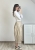 culotte damskie casual szerokie spodnie z gumką w pasie i wiązaniem modny fason