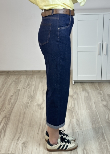 Lekkie spodnie jeansowe damskie na lato Jeansy damskie o prostym kroju