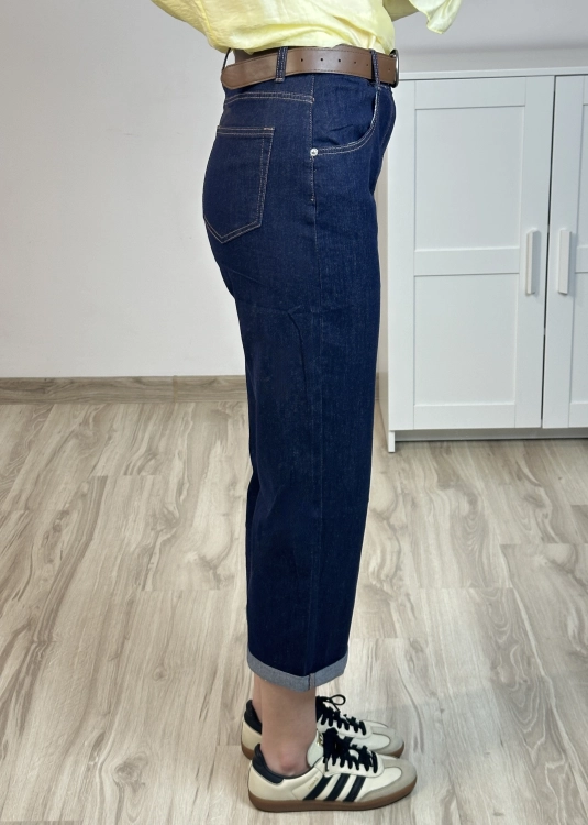 Lekkie spodnie jeansowe damskie na lato Jeansy damskie o prostym kroju