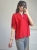 Luźna bluzka damska na lato z lekkiego materiału Elegancko casualowa bluzka damska z wiskozy