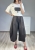 Modne spodnie culotte z kieszeniami i paskiem Eleganckie spodnie damskie culotte z szerokimi nogawkami