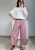 szerokie spodnie culotte w drobną kratkę
