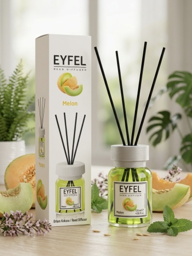 Odświeżacz powietrza Eyfel Melon 120 ml z patyczkami zapachowymi