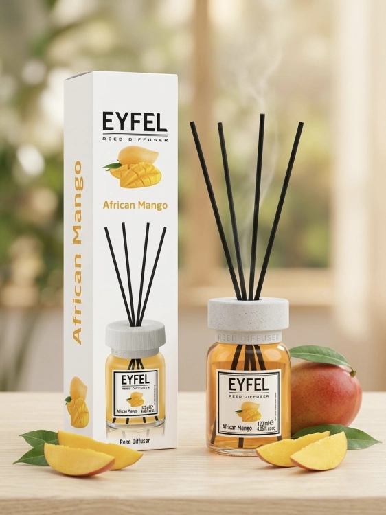 Odświeżacz powietrza Eyfel African Mango 120 ml dyfuzor z patyczkami