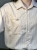 Koszula oversize w drobną beżową kratkę polska marka zbliżenie na wzór