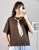 bluzka damska luźna z apaszką styl smart casual kobiecy look modne ubrania