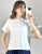 t shirt damski biały basic dopasowana koszulka damska klasyczna styl minimalistyczny