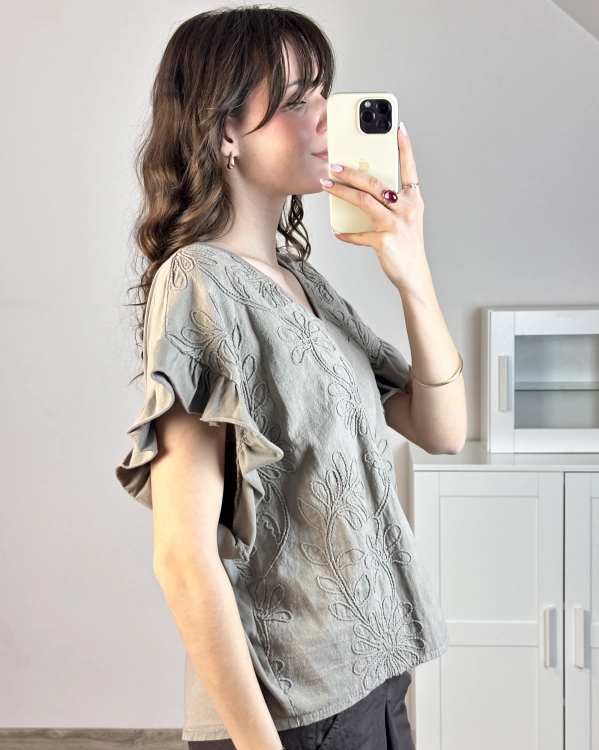 bluzka damska fango luźna elegancka casual minimalistyczny look