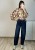Jeansy balloon fit z wysokim stanem – granatowe