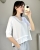 bluzka oversize damska z dekoltem v elegancka