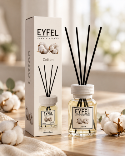 Eyfel Odświeżacz Powietrza Patyczki Zapachowe Bawełna 120 ml