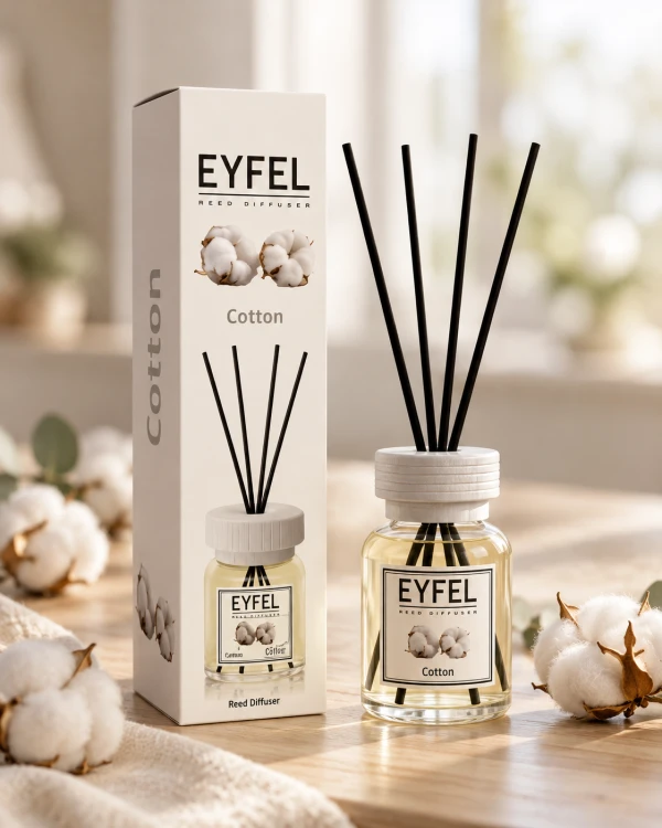 Eyfel Odświeżacz Powietrza Patyczki Zapachowe Bawełna 120 ml