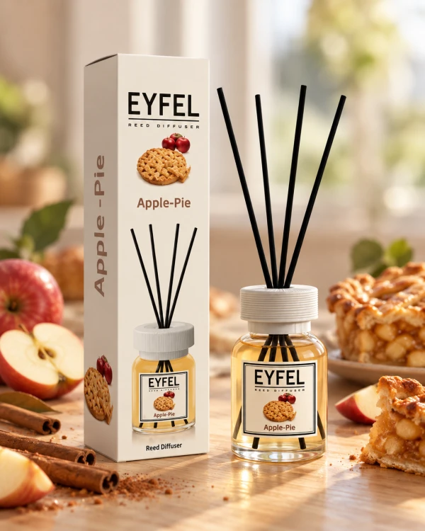 Eyfel Odświeżacz Powietrza Patyczki Zapachowe Szarlotka 120 ml