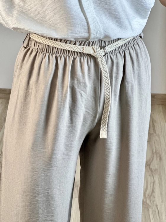 spodnie damskie do pracy i na co dzień stylowe wiskozowe spodnie damskie komfortowe lekkie spodnie damskie z paskiem wysoki stan modne stylowe spodnie damskie szerokie nogawki outfit