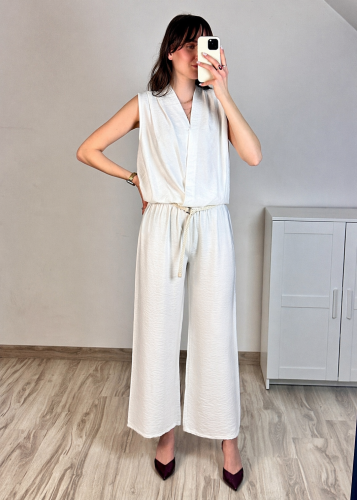 luźne spodnie damskie z paskiem modne stylowe spodnie damskie szerokie nogawki wygodne lekkie eleganckie spodnie damskie na lato przewiewne spodnie damskie casual eleganckie z gumką w pasie
