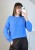 Sweter z alpaką Suri i wełną – niebieski
