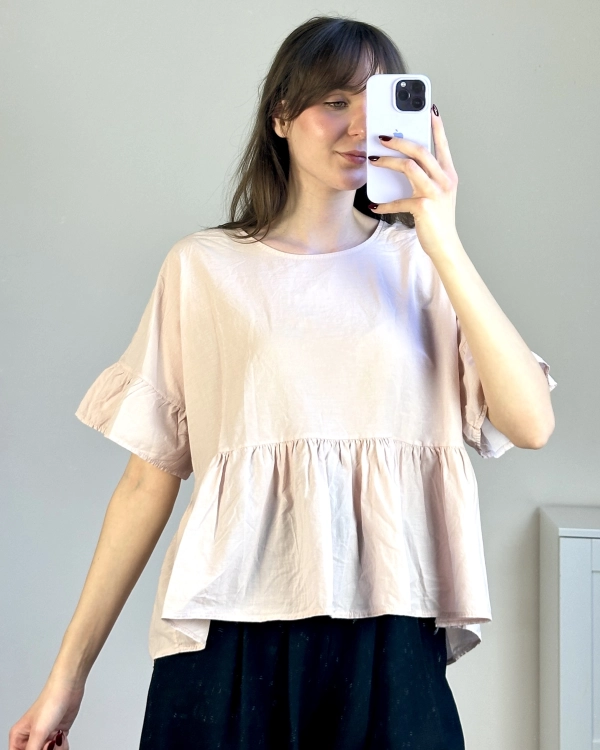 Bluzka codzienna luźna forma styl casual Bluzka oversize swobodny krój na różne sylwetki