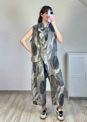 Koszula asymetryczna lekki materiał styl casual